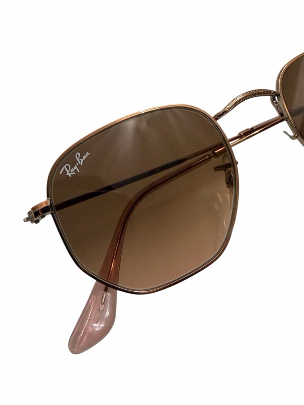 Ray-Ban Hexagonal Flat Sunglasses Copper Frame RB3548-N 9069/A5 48/21 140 3N - Picture 3 of 9